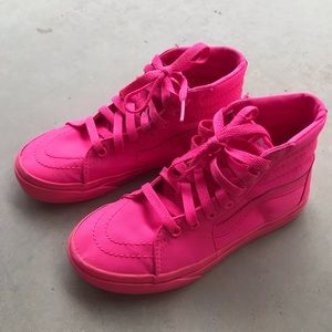 Vans Sk8-Hi Neon Hot Pink Sneakers
